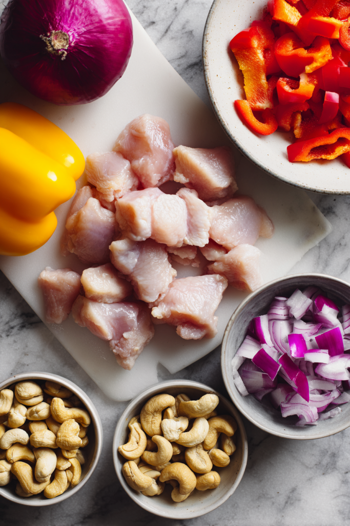Sheet Pan Cashew Chicken