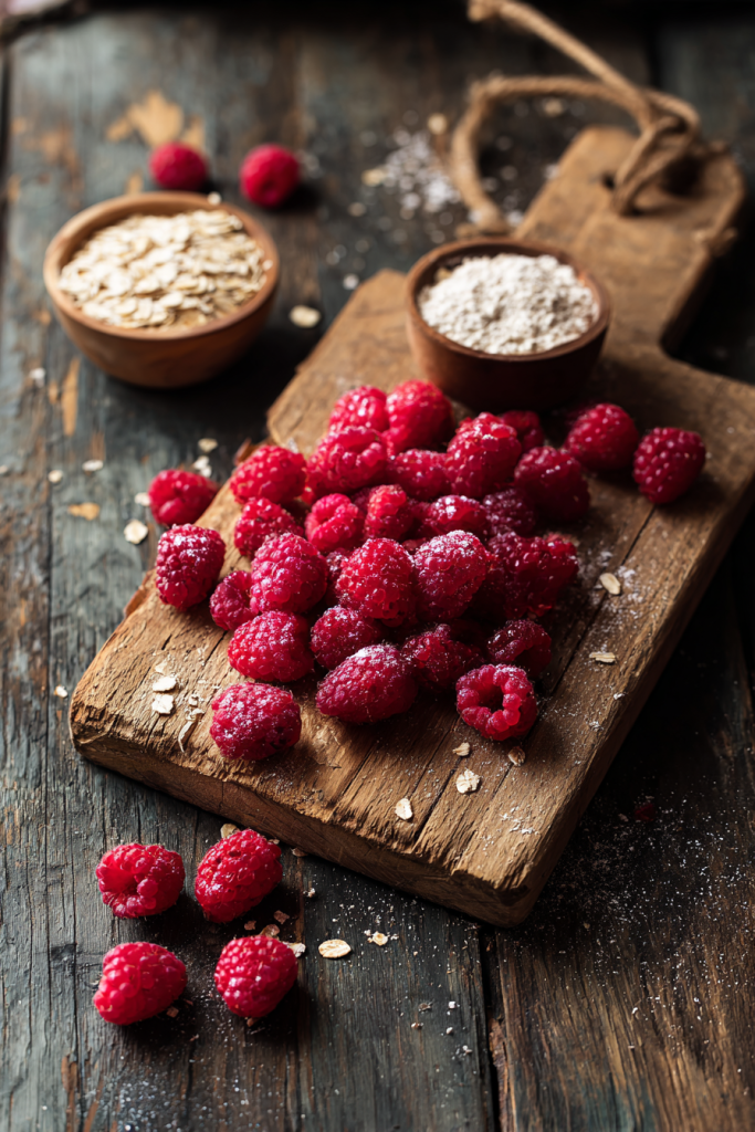 raspberry crumble bars
