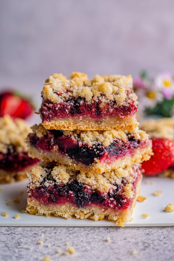 berry crumb bars
