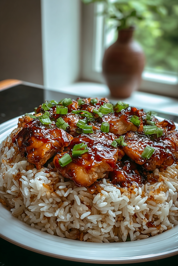 One-Pan Honey BBQ Chicken Rice