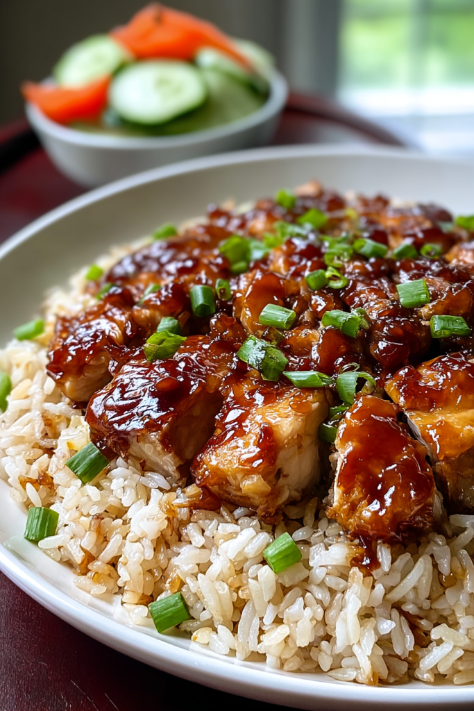 One-Pan Honey BBQ Chicken Rice