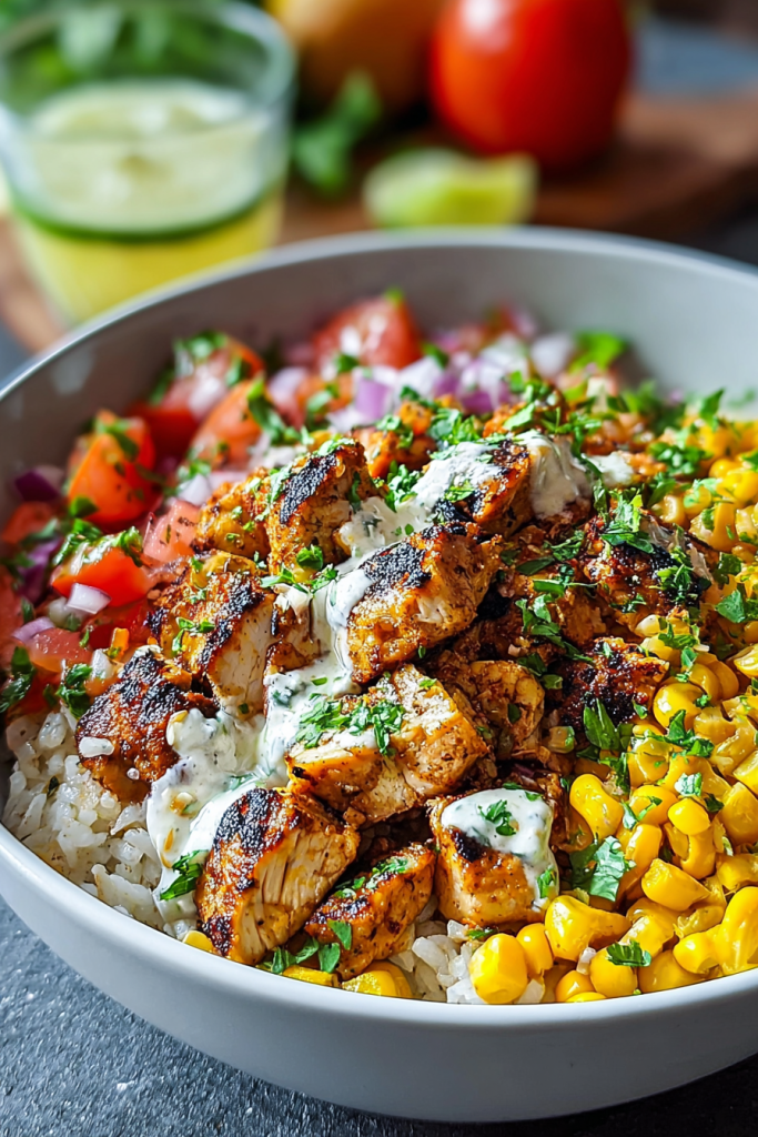 Mexican Street Corn Chicken Bowl