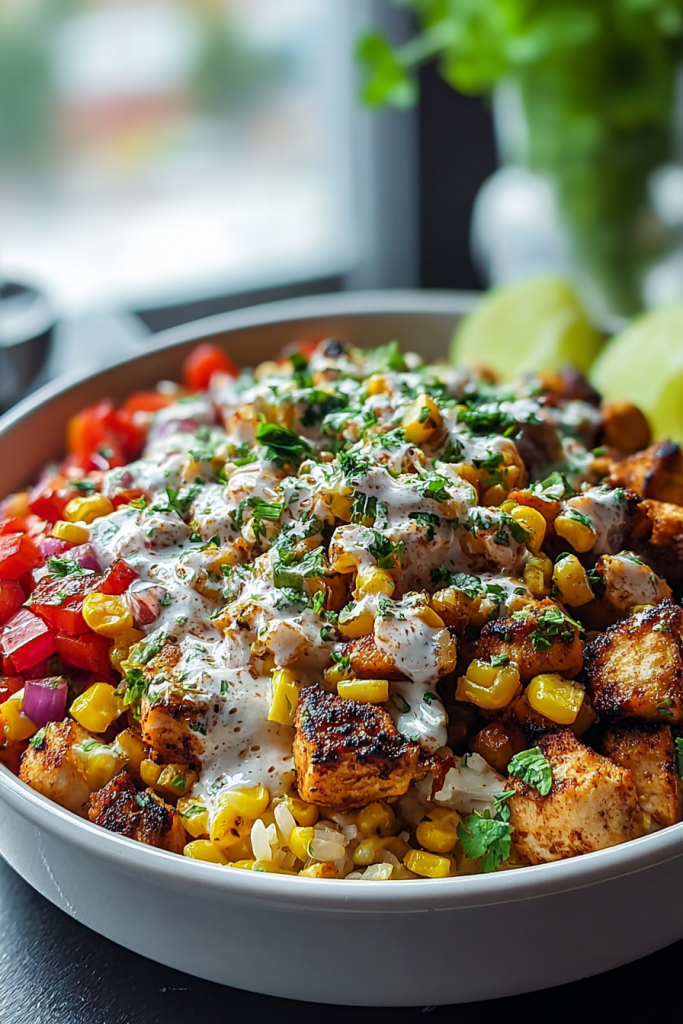 Mexican Street Corn Chicken Bowl