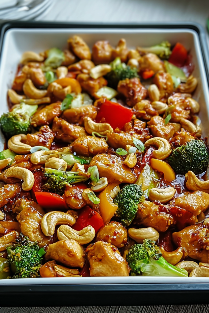 Sheet Pan Cashew Chicken