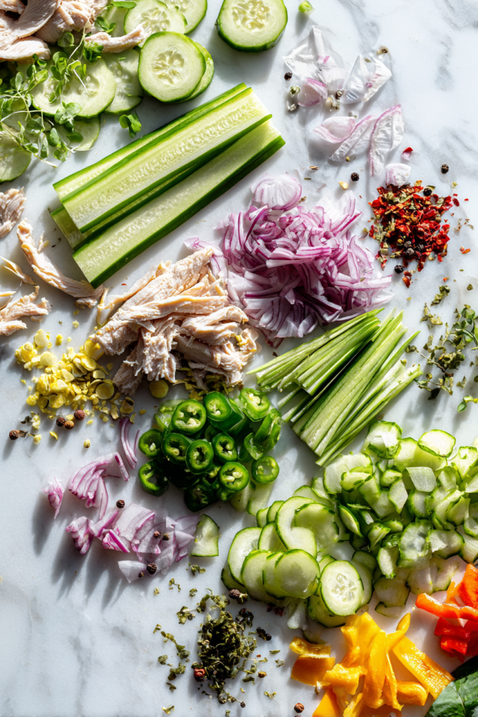chicken salad cucumber roll ups