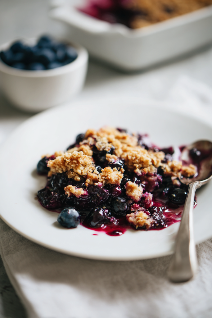 gluten free blueberry crisp