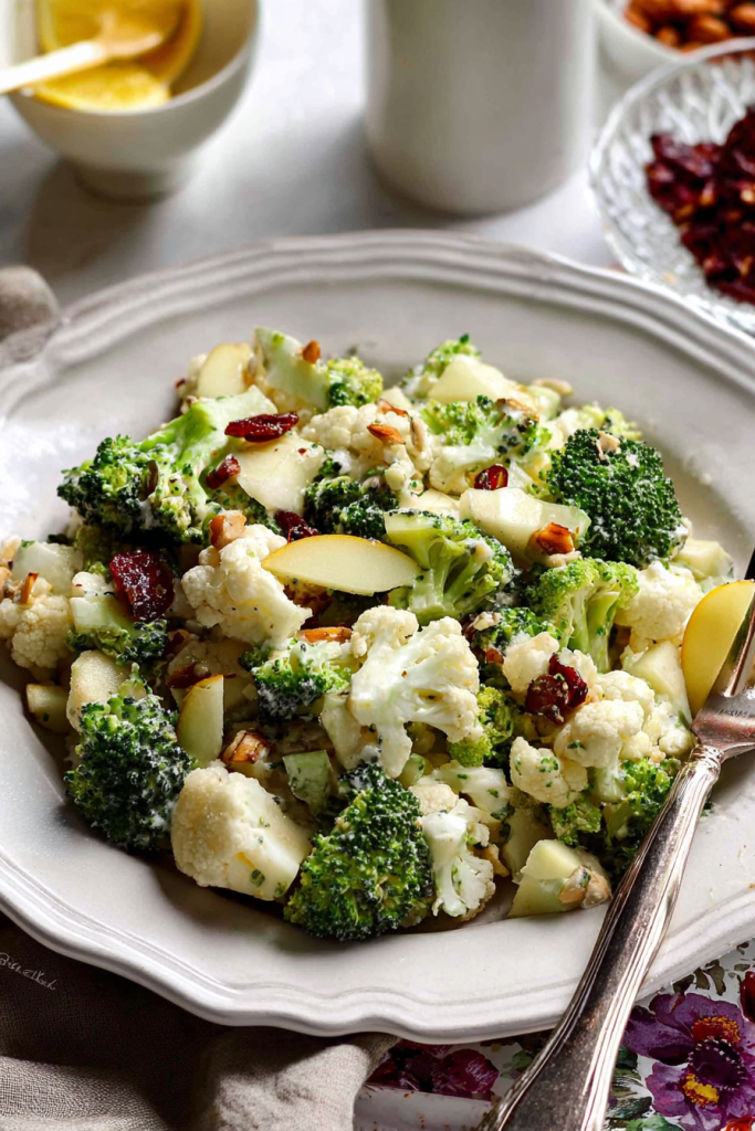 apple broccoli cauliflower salad