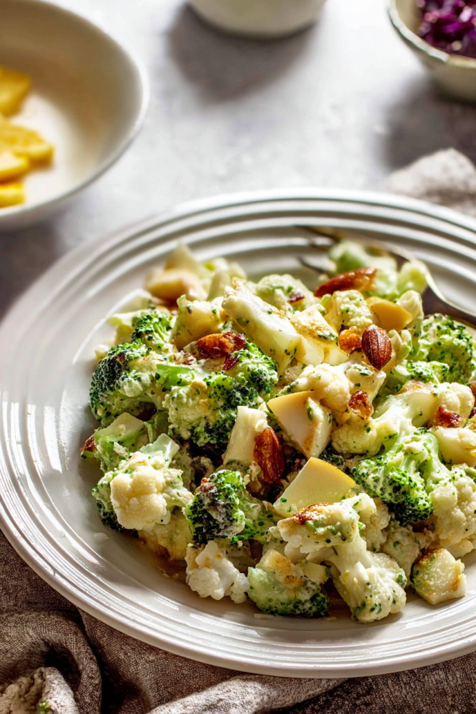 apple broccoli cauliflower salad