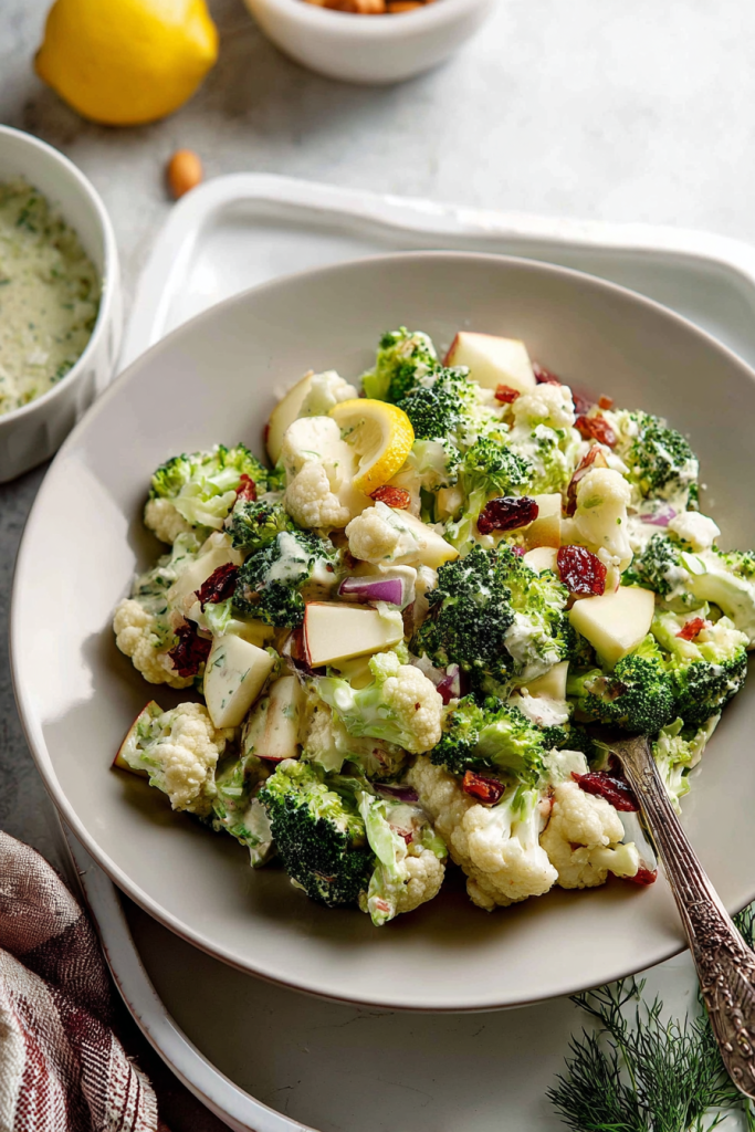 apple broccoli cauliflower salad