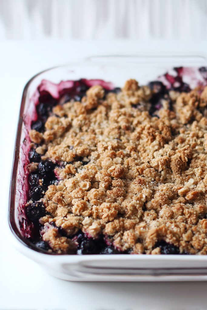 gluten free blueberry crisp