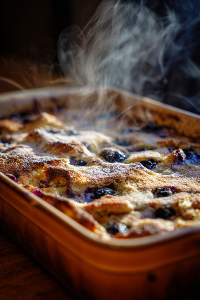 overnight blueberry french toast casserole