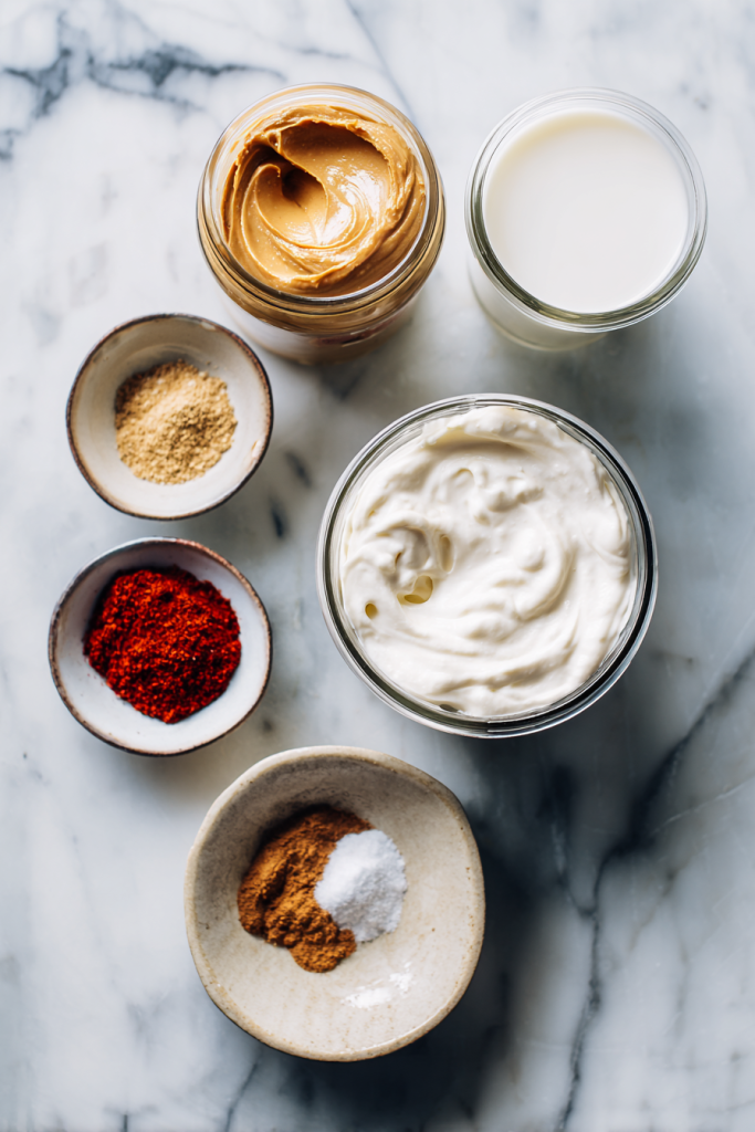 spiced peanut butter yogurt dip