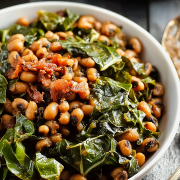 Smoky Black-Eyed Peas and Collard Greens