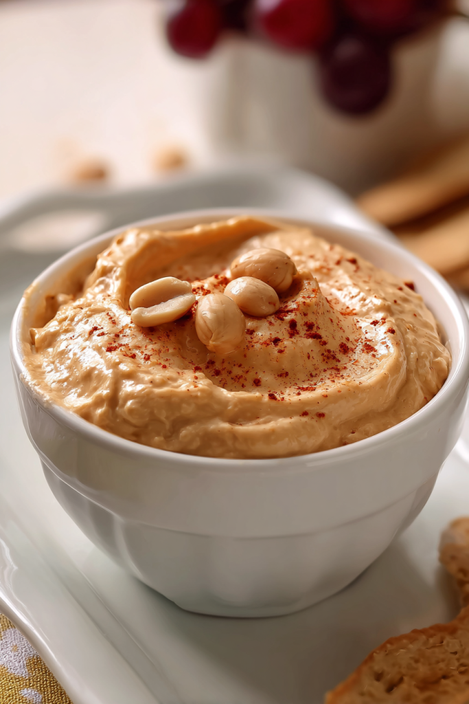 spiced peanut butter yogurt dip