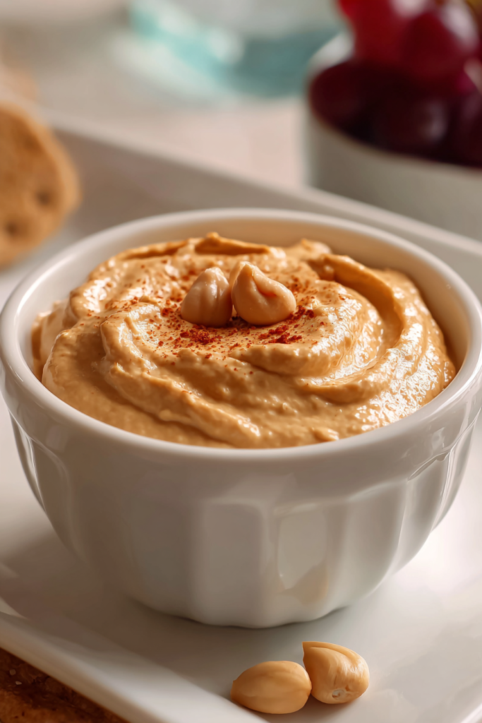 spiced peanut butter yogurt dip