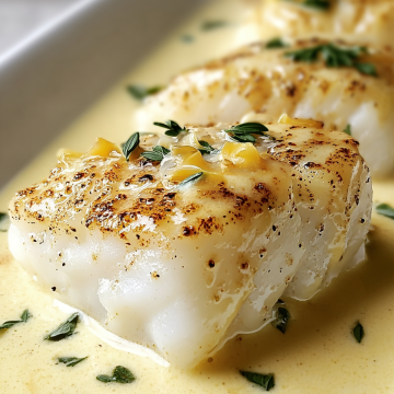 Baked Cod in Coconut Lemon Cream
