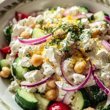 Cottage Cheese Chickpea Salad