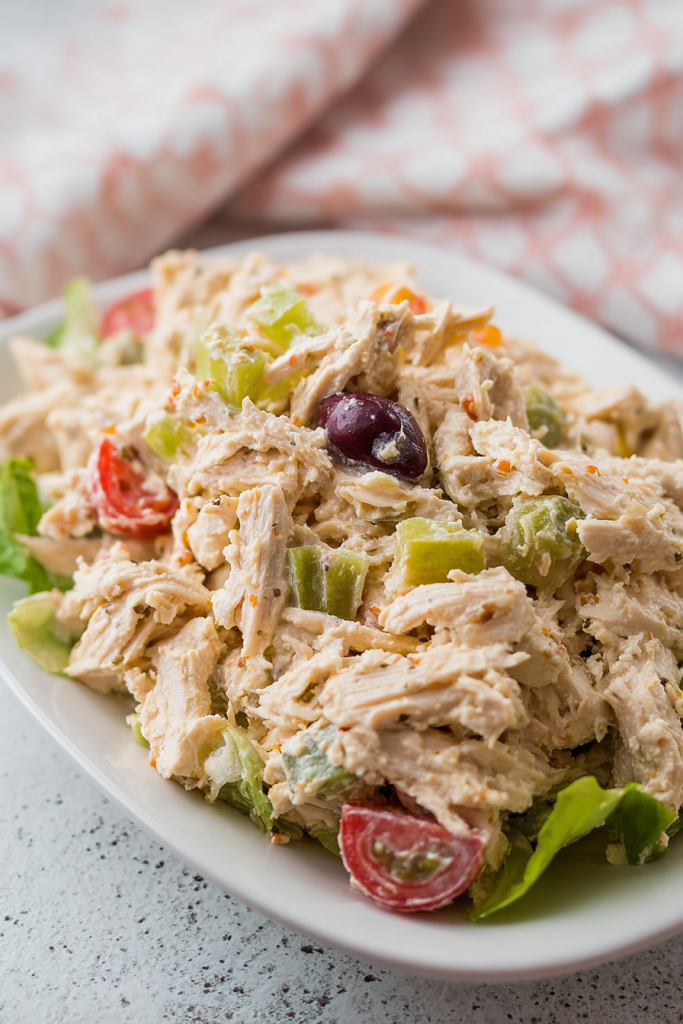 high protein chicken salad