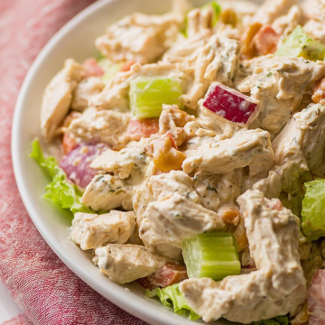 high protein chicken salad