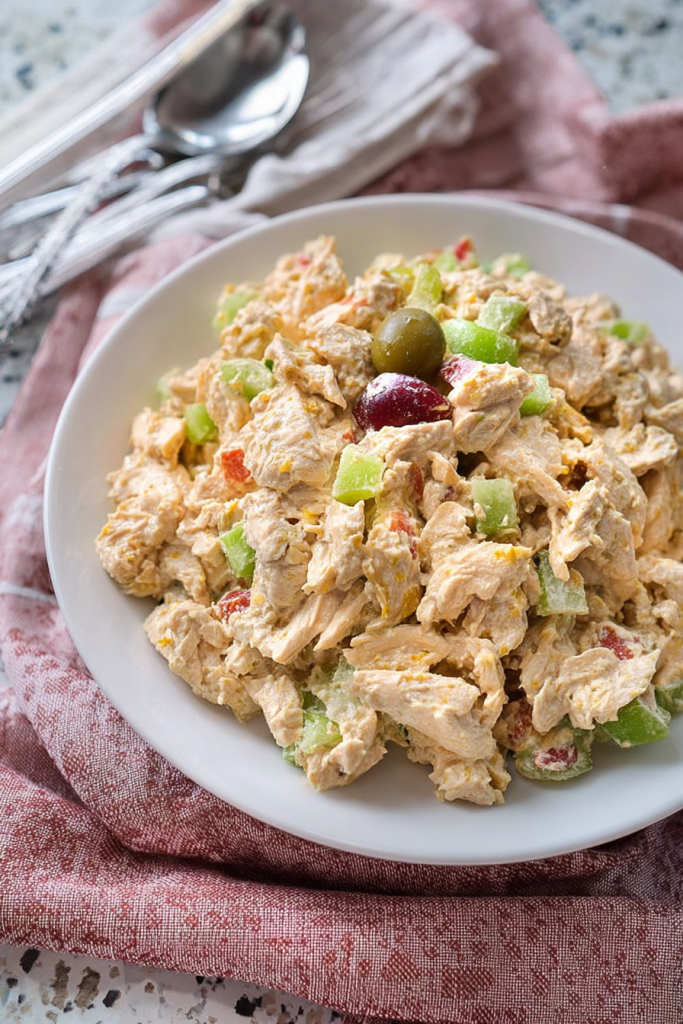 high protein chicken salad