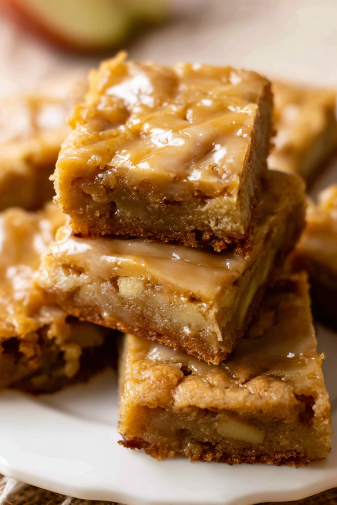 apple cinnamon blondies