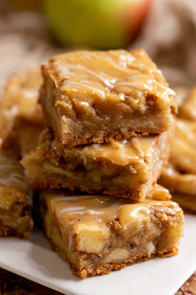 apple cinnamon blondies