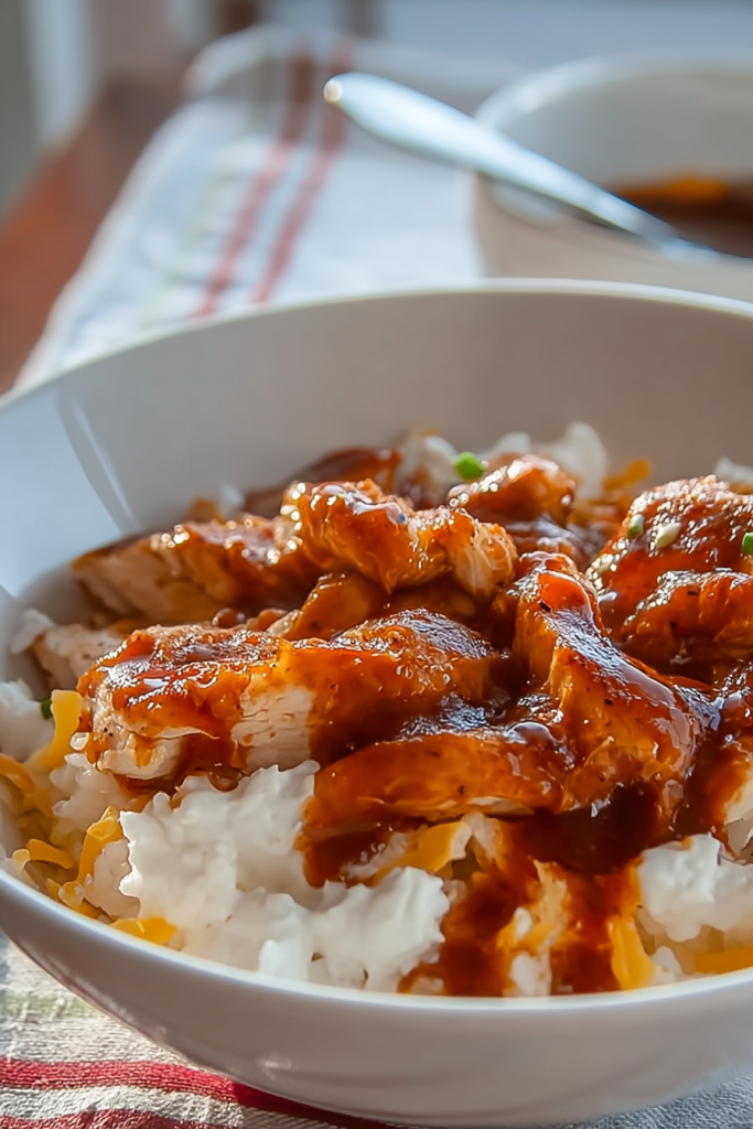 cottage cheese bbq chicken bowl