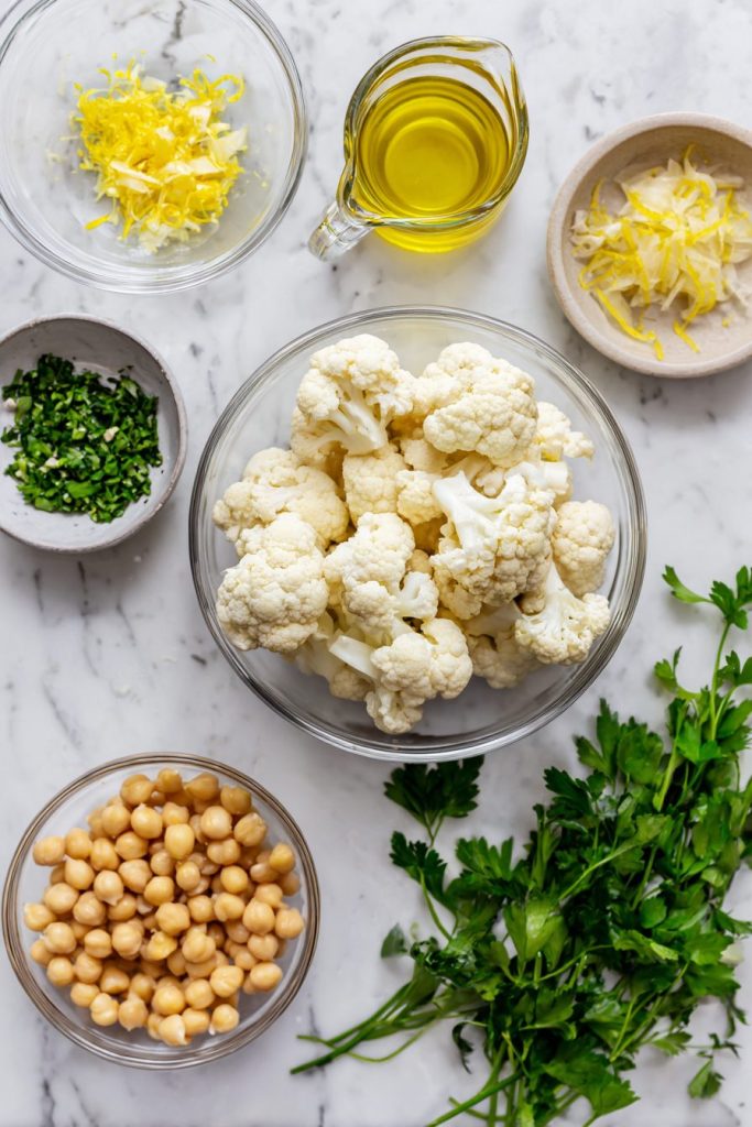 cauliflower chickpea salad