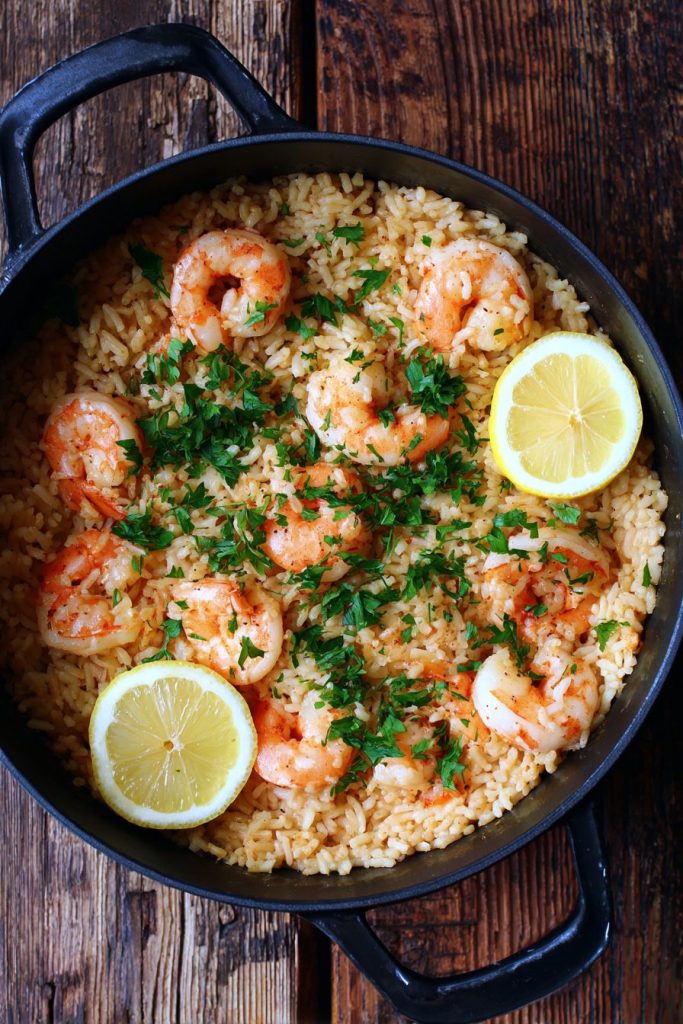 one pot shrimp and rice