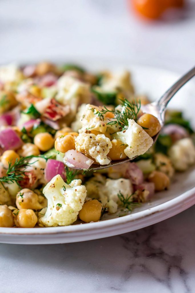 cauliflower chickpea salad
