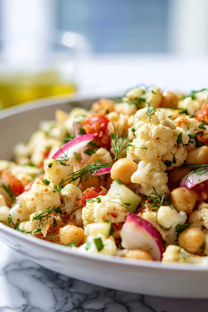 cauliflower chickpea salad