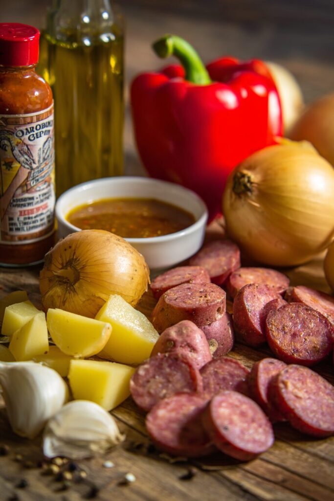 Kielbasa and Potatoes Skillet