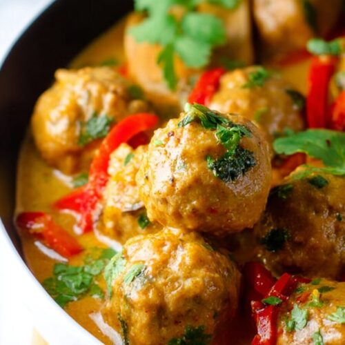 Coconut Curry Chicken Meatballs