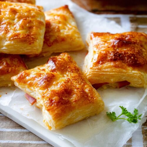 Ham & Cheese Puff Pastry Appetizer