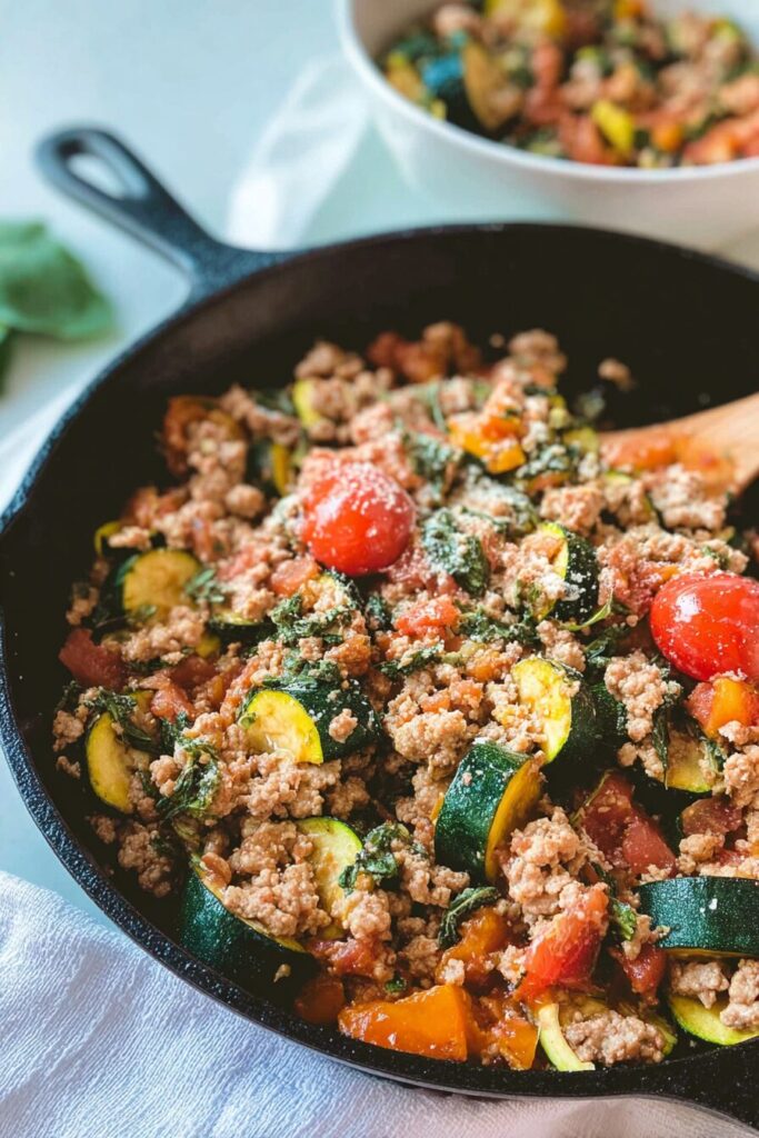 Ground Turkey Veggie Skillet