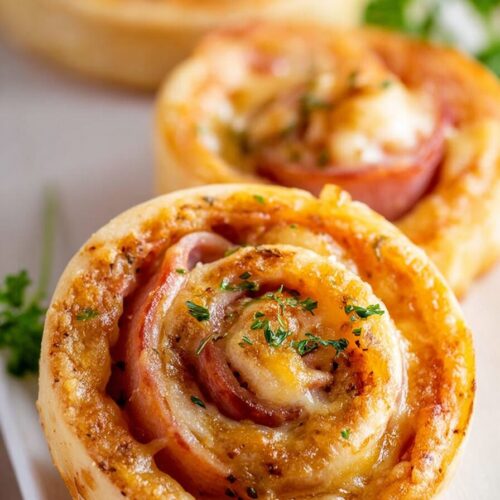 Baked Ham and Cheese Pinwheels