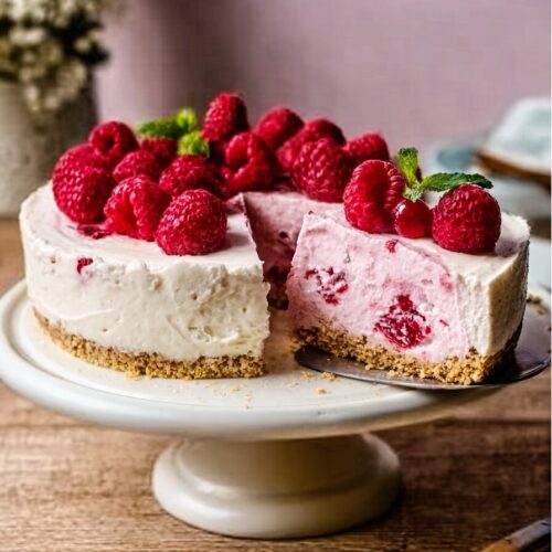 No-Bake Raspberry Cheesecake