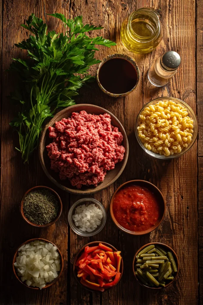 Beef and Macaroni Soup