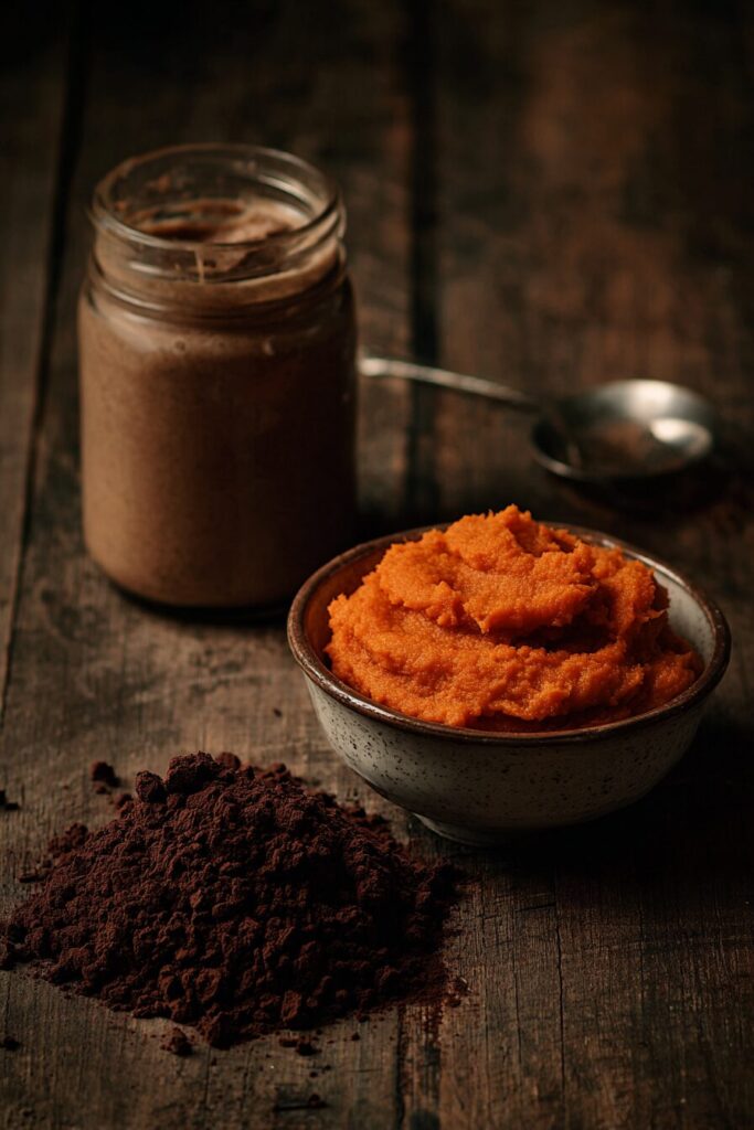 healthy pumpkin brownies