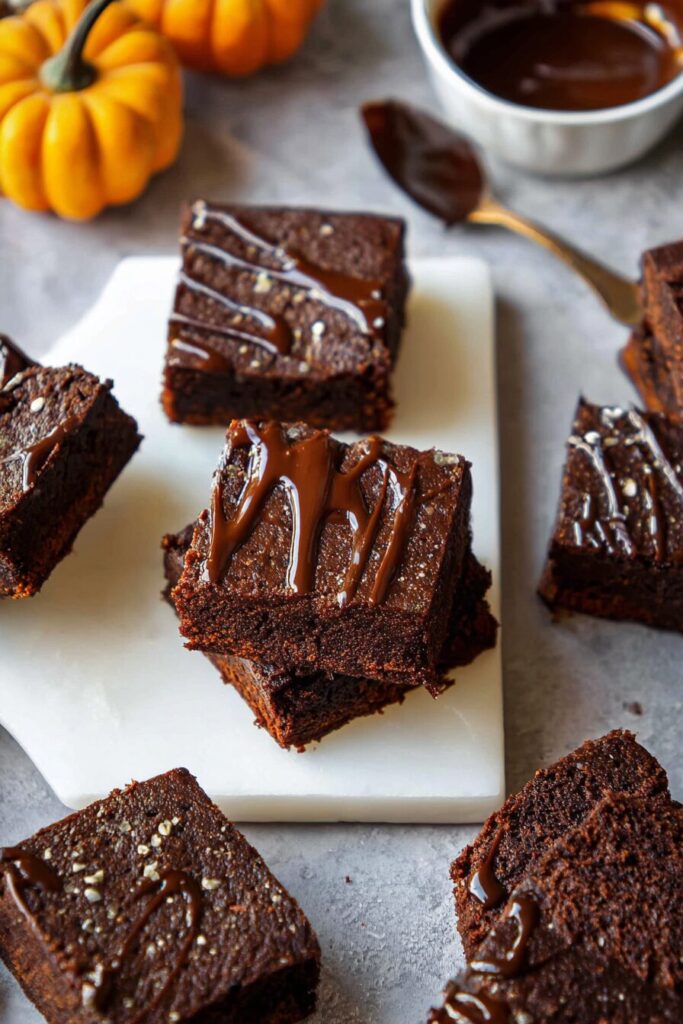 healthy pumpkin brownies