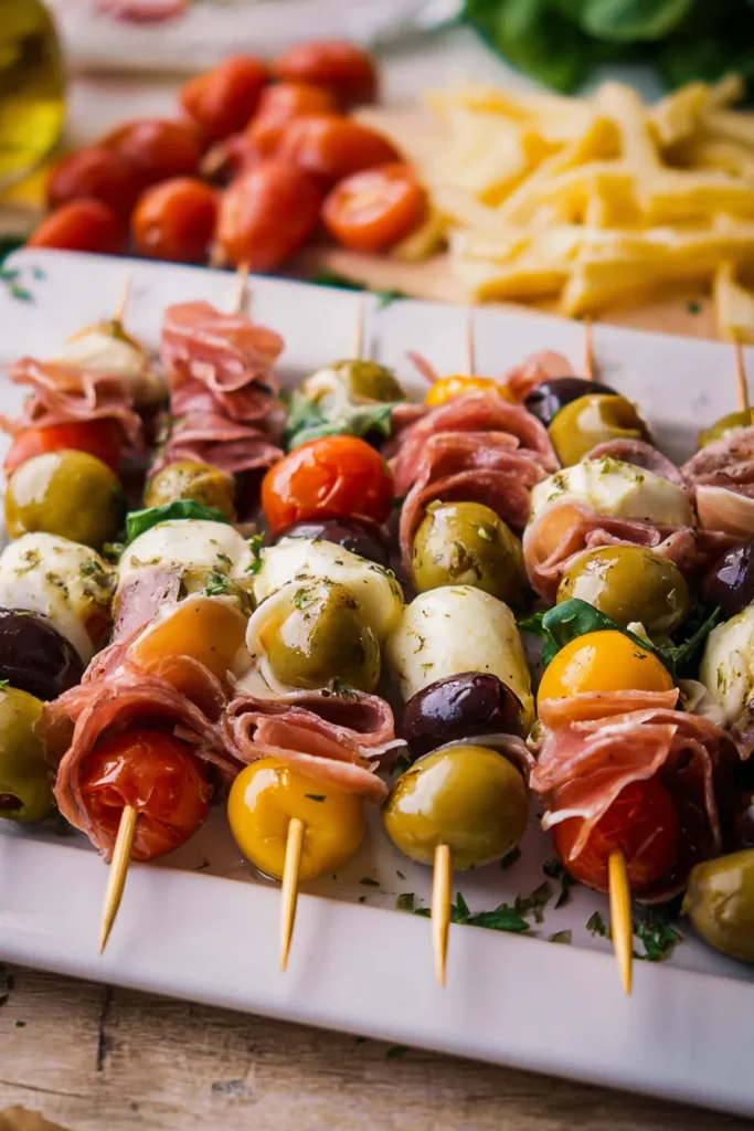 Antipasto skewers