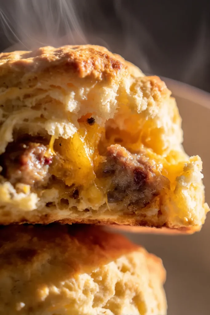 ham and cheese drop biscuits
