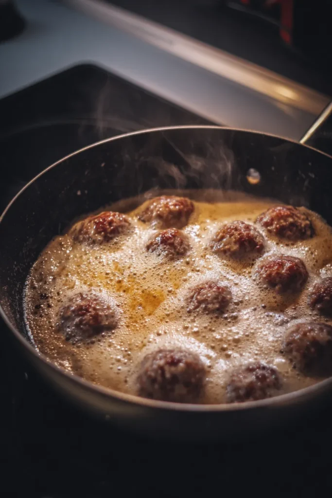 one-pan Swedish meatballs